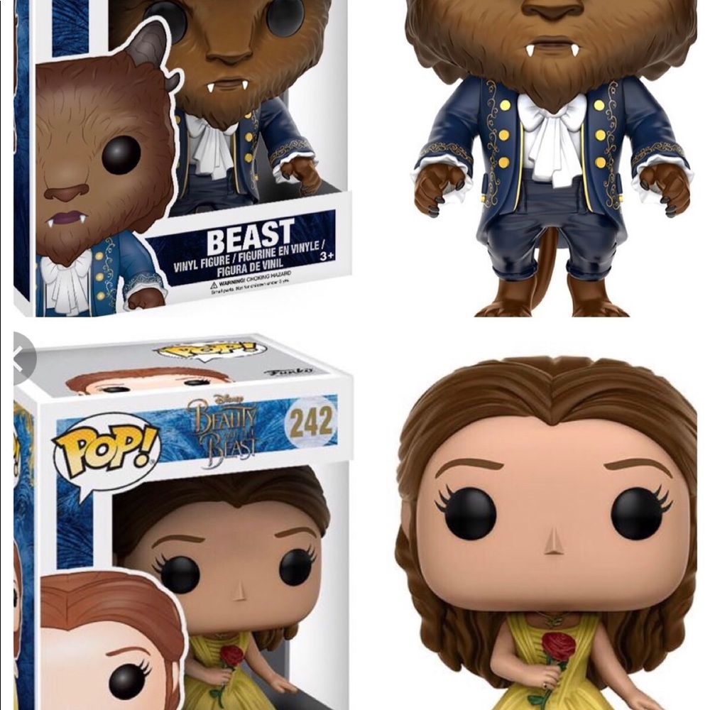 Belle AND Beast POP funko figures